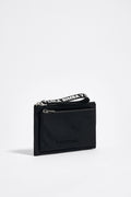Black nylon double purse