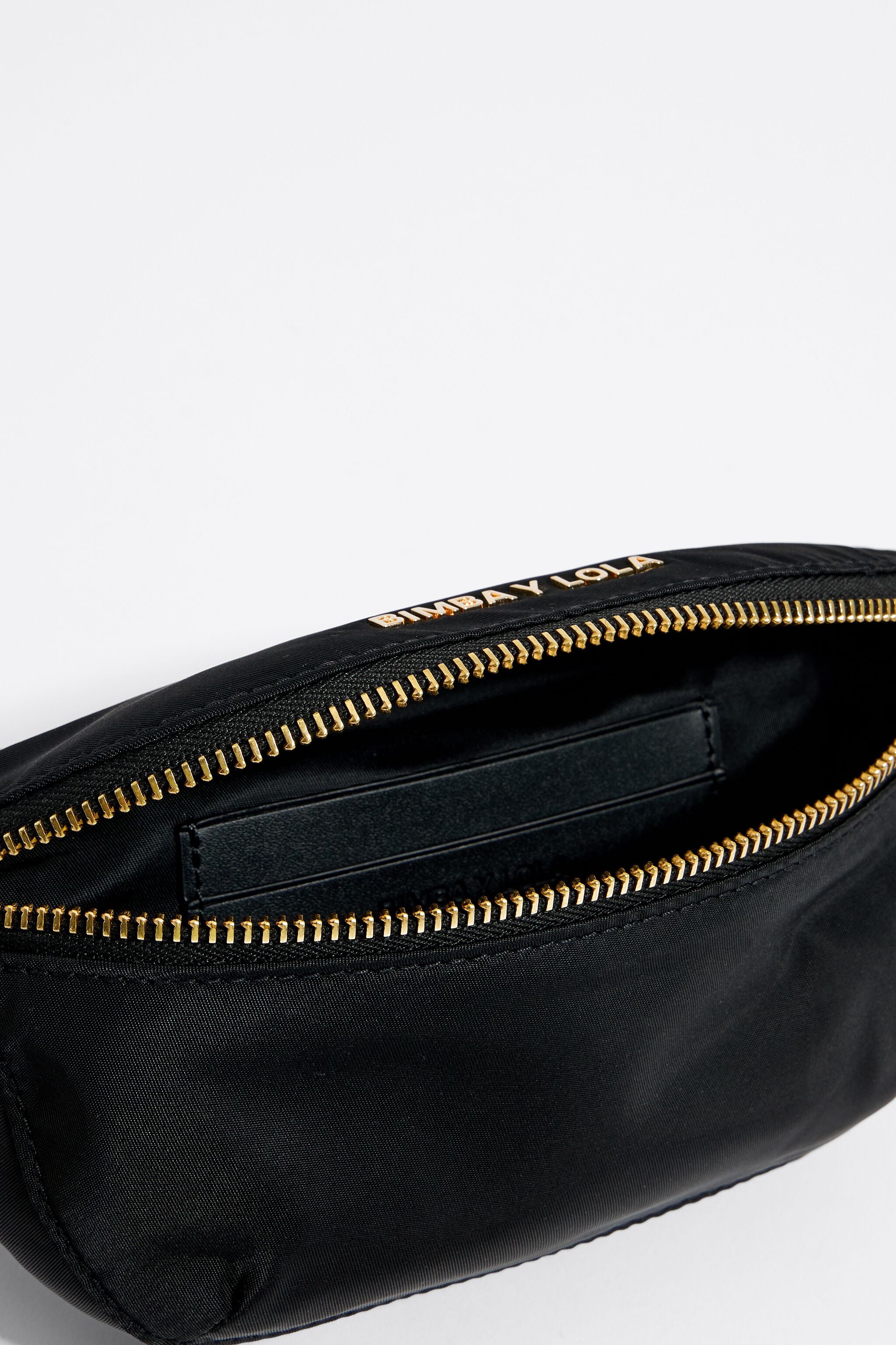 Black nylon bumbag