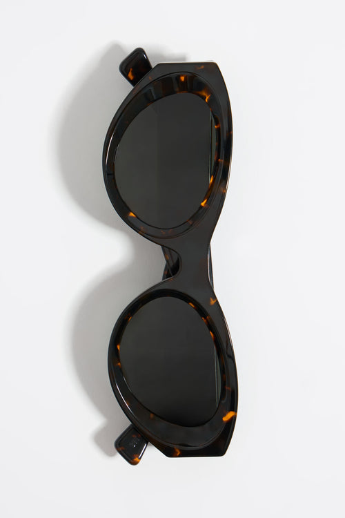 Amber cat-eye sunglasses