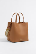 Large honey leather Chihuahua bag