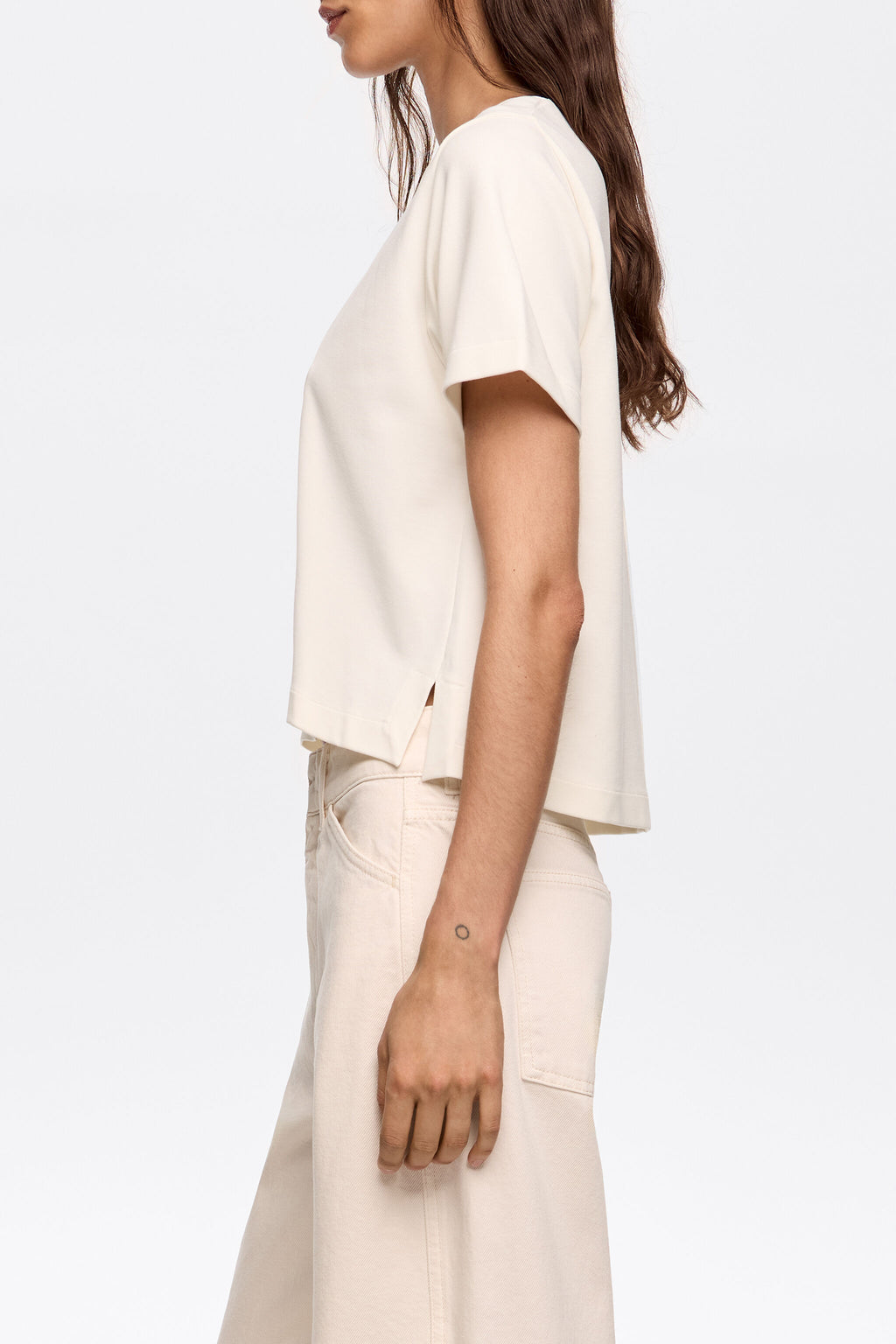 Ivory ponte di roma short straight top