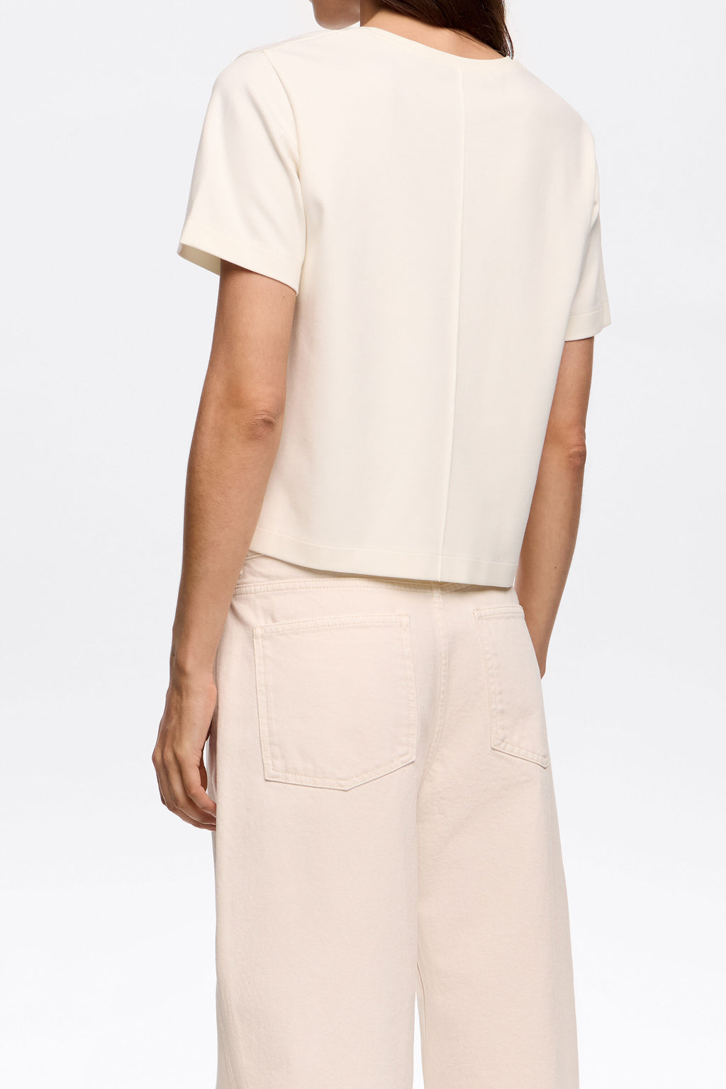 Ivory ponte di roma short straight top