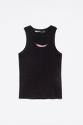 Black fitted Chili top