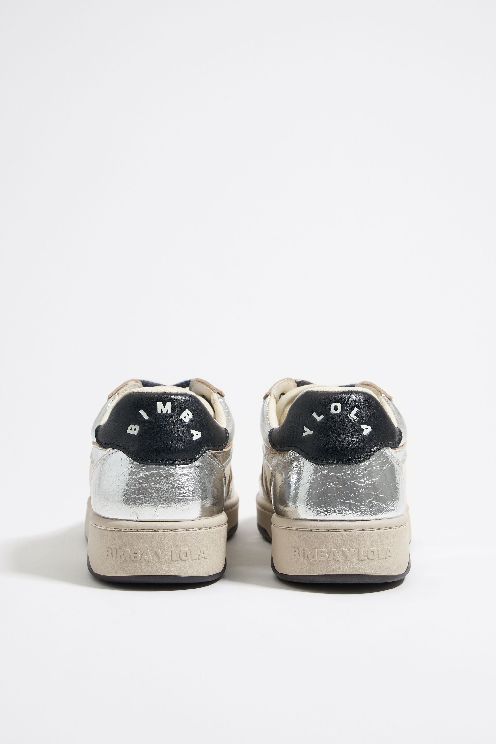 Silver leather 13 57 cupsole sneaker