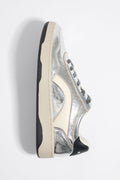 Silver leather 13 57 cupsole sneaker