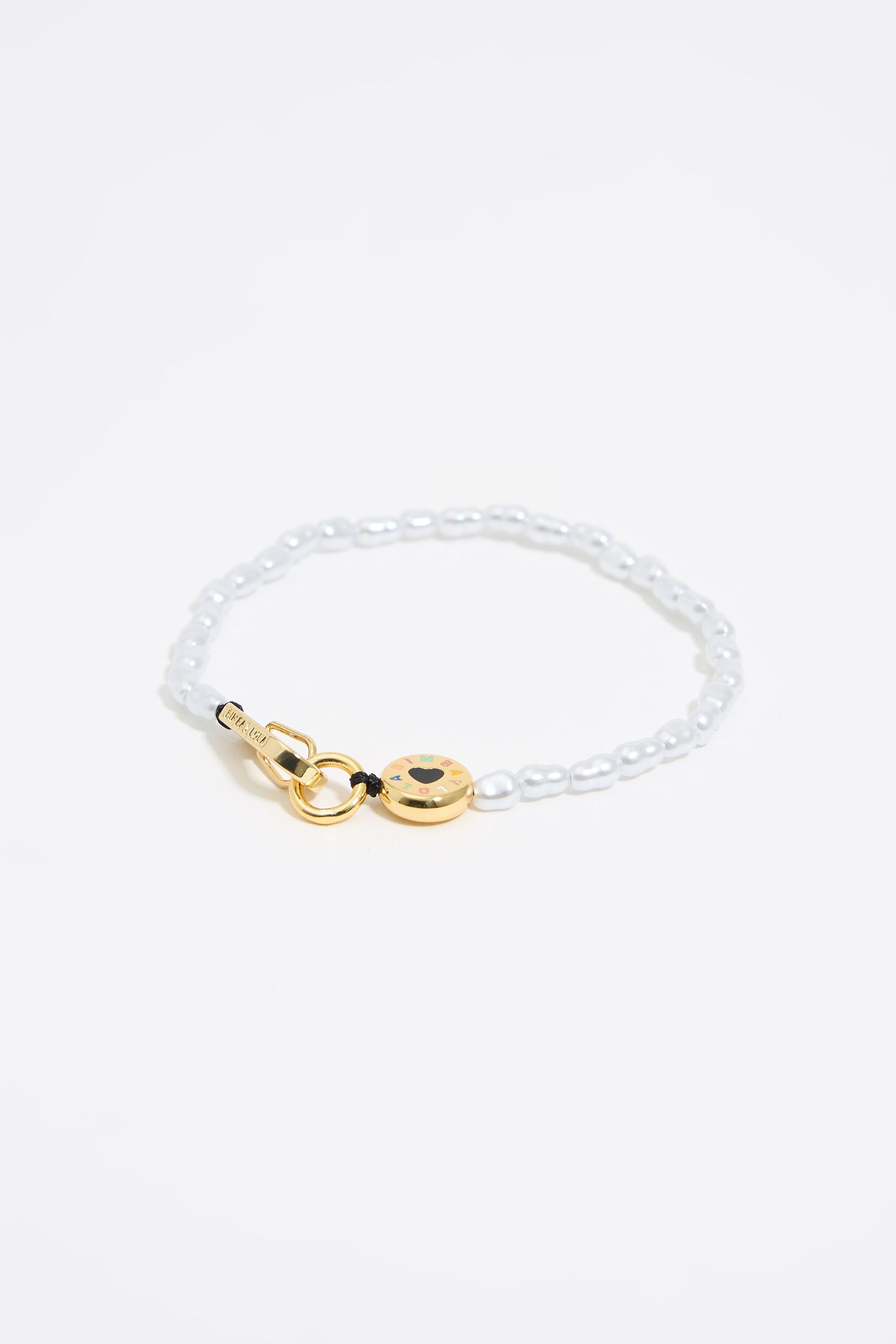 Logo pearls bracelet