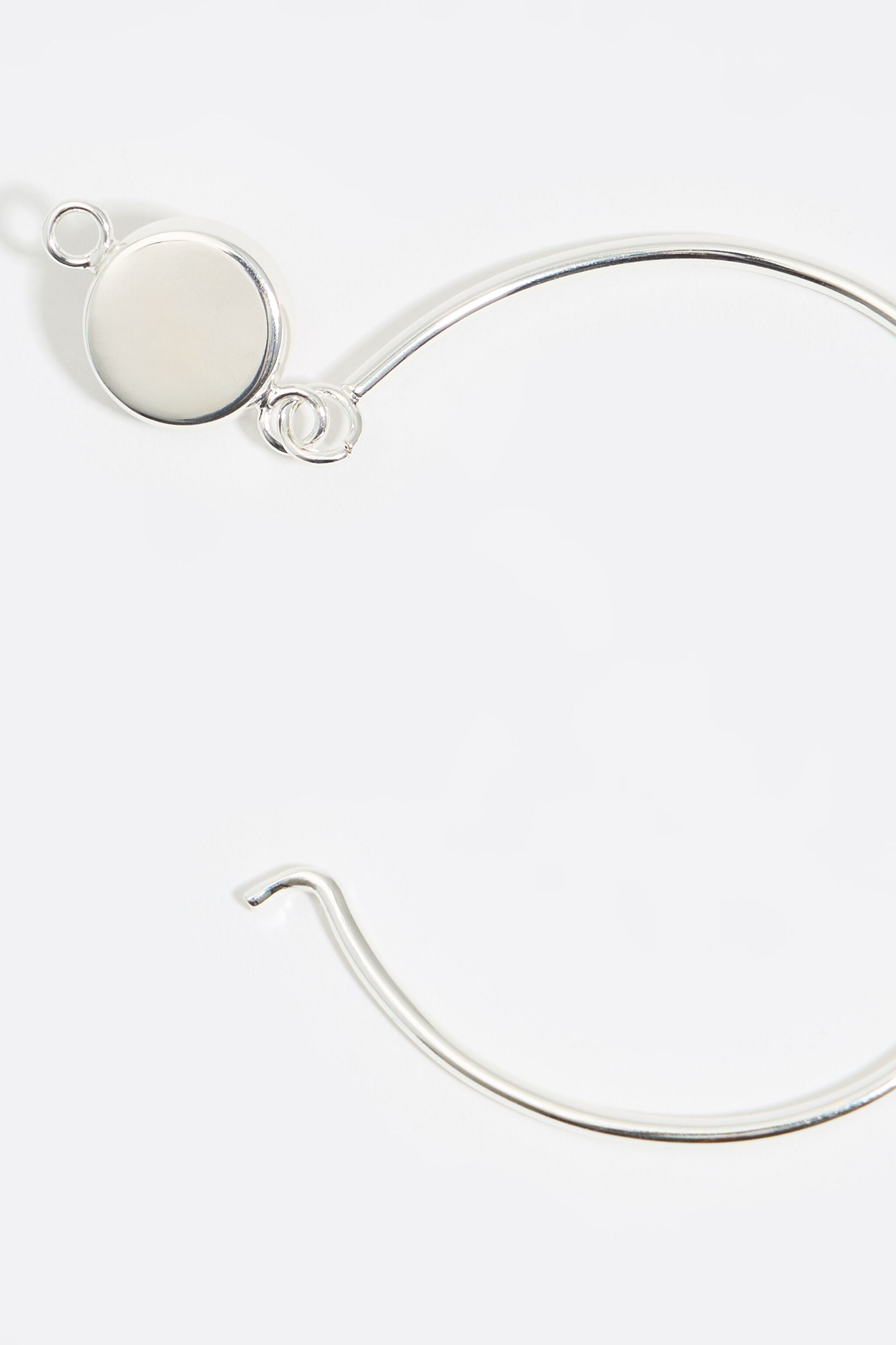 Multicolored logo silver bracelet