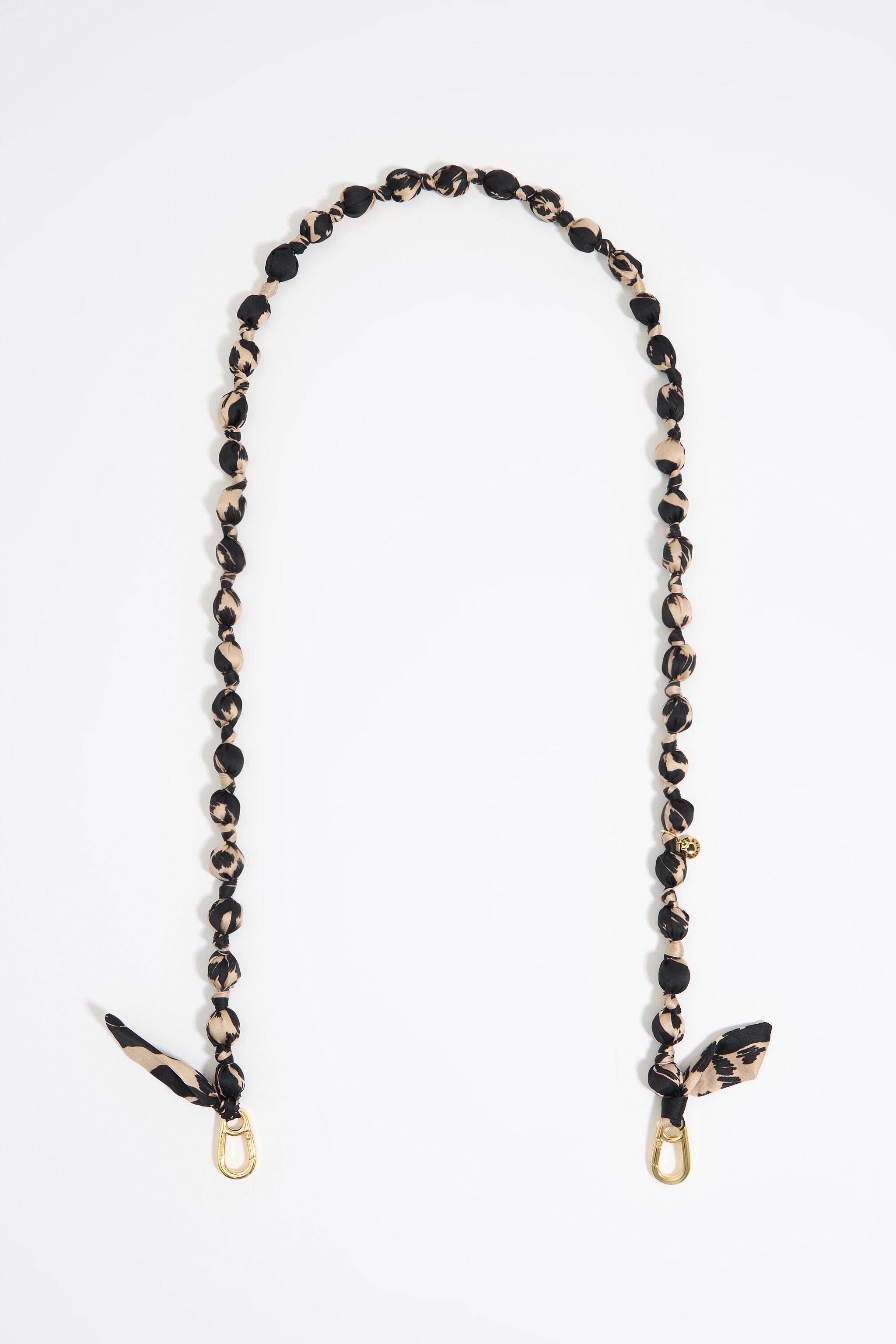 Zebra fabric phone chain