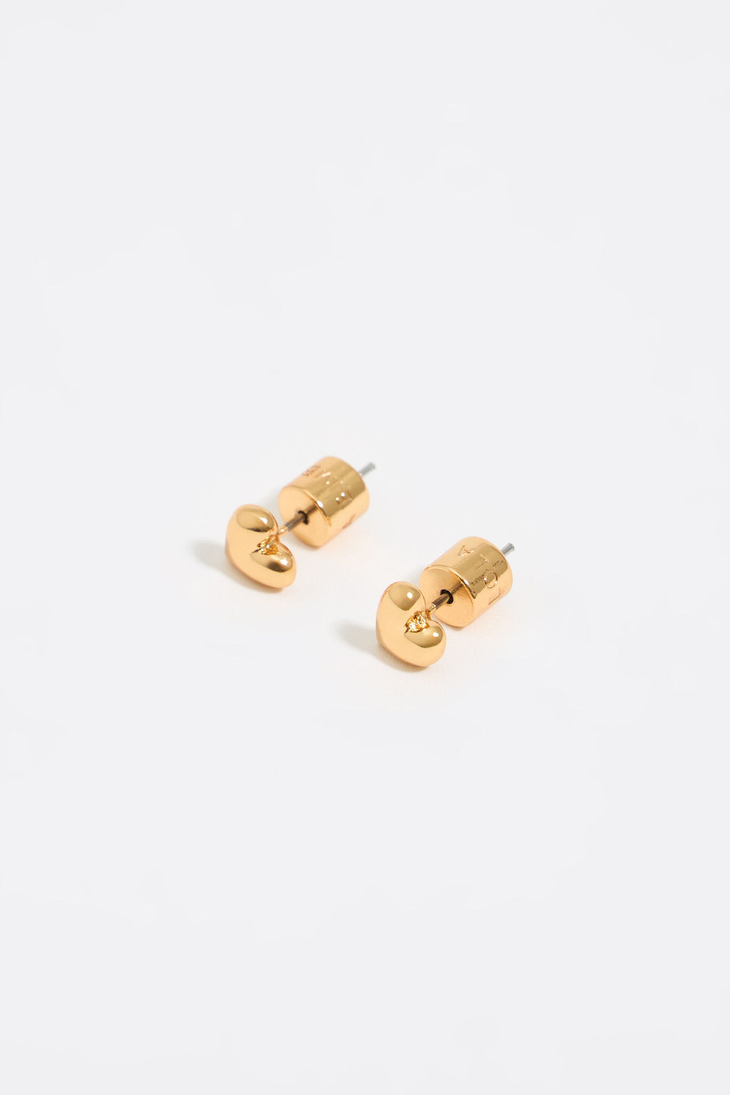 Golden heart earrings