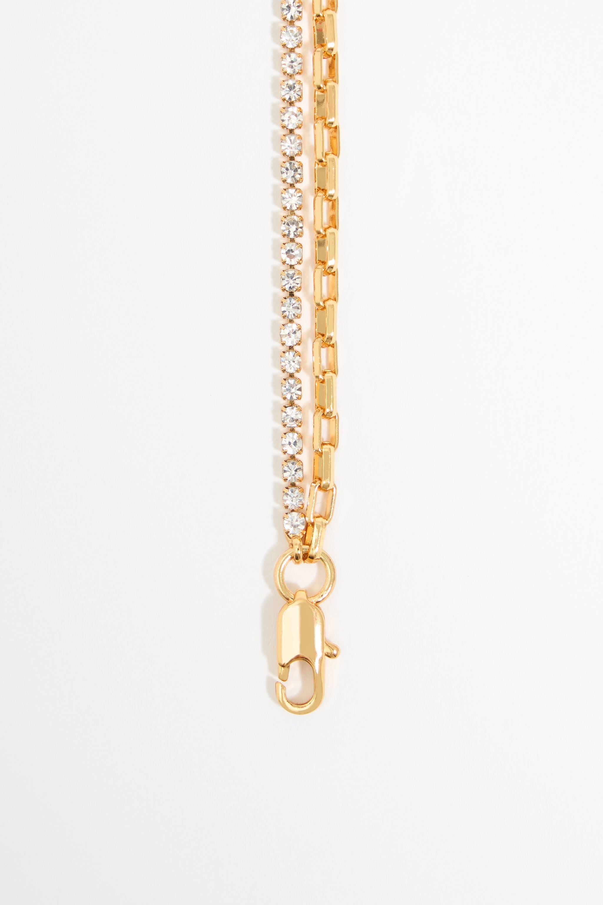 Crystal necklace with butterfly, ladybug and bee