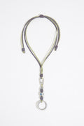 Green detachable knots key ring