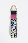 Multicolor silicone logo key ring