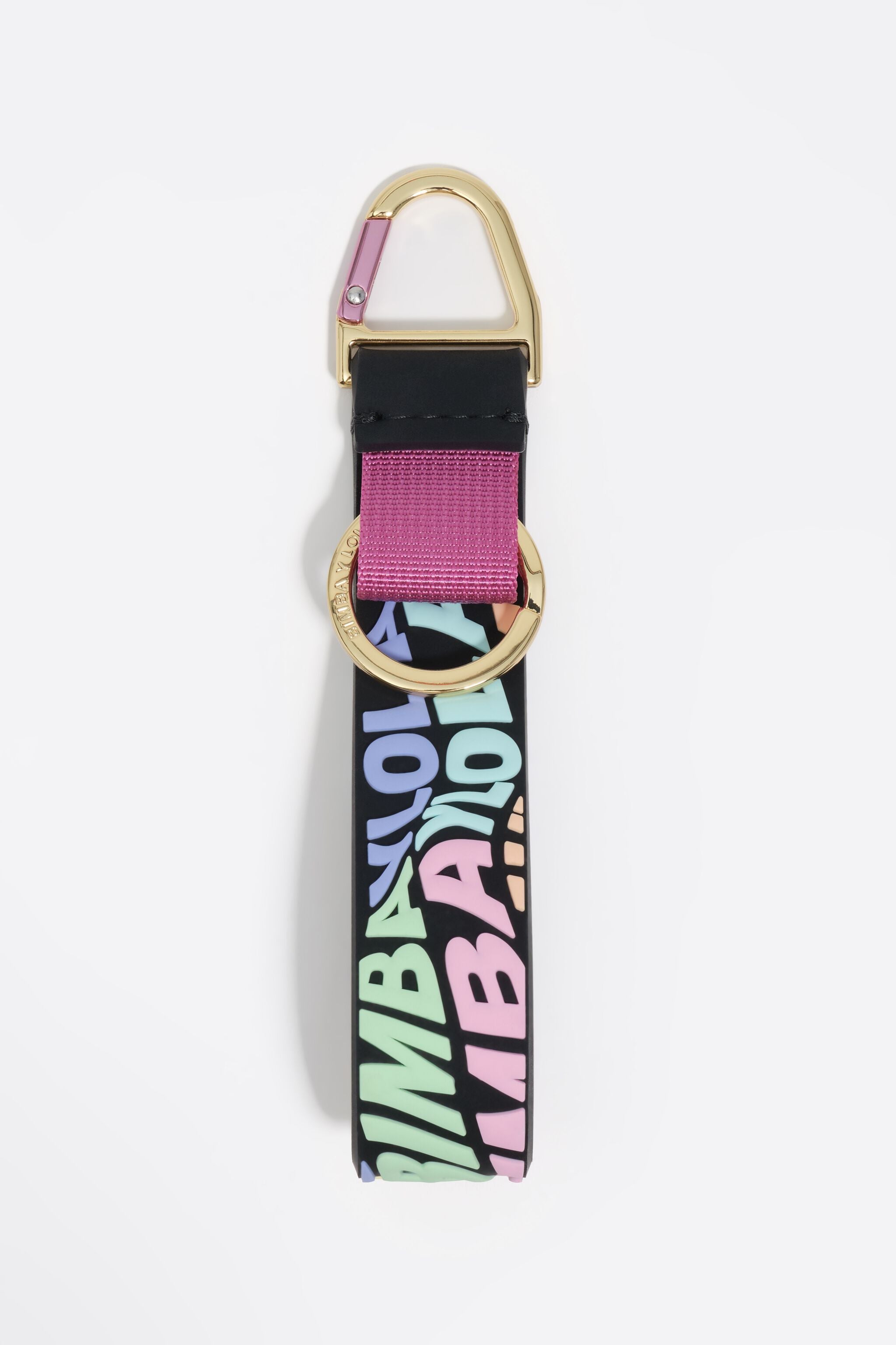 Multicolor silicone logo key ring