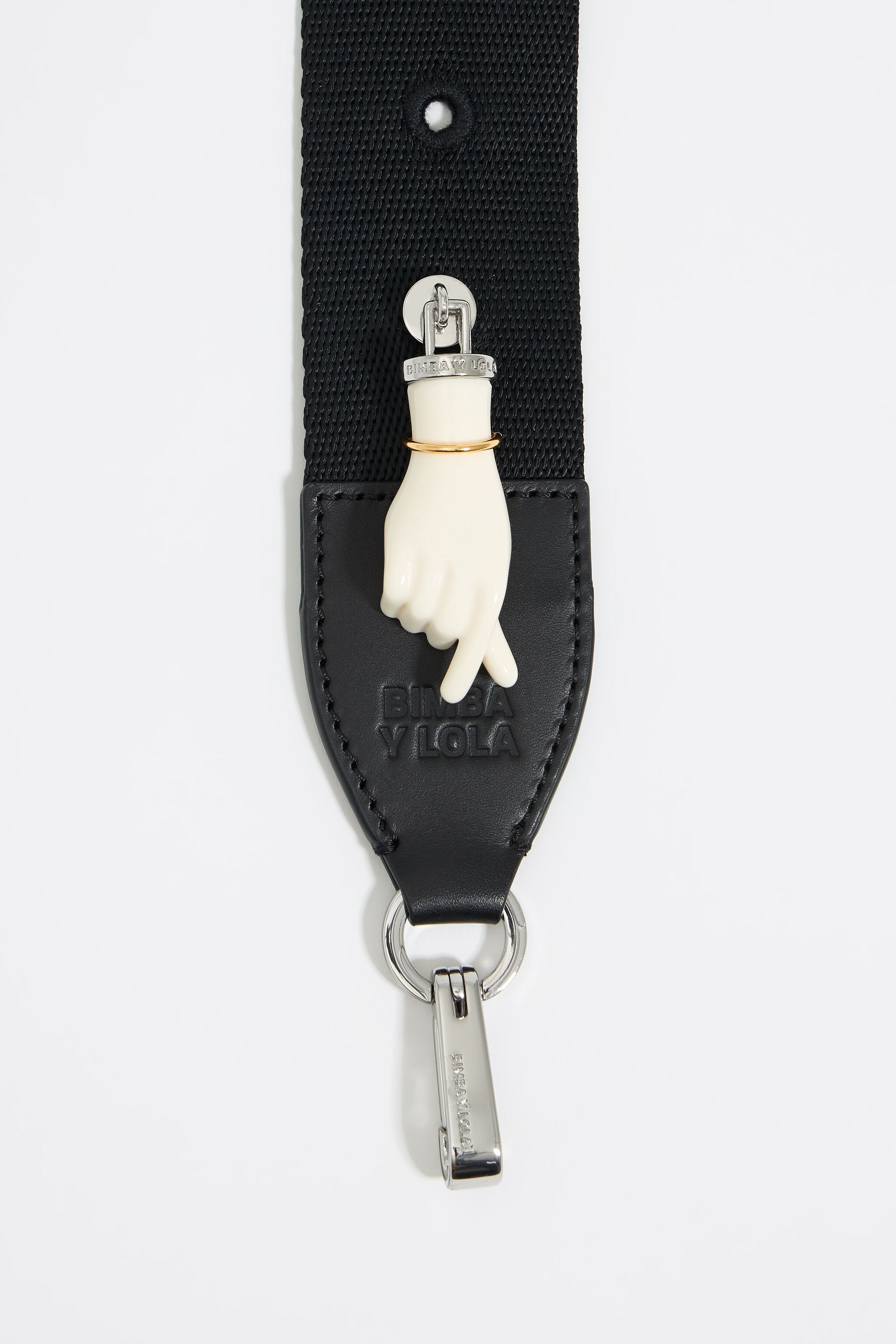 Silver Korean hand heart charm