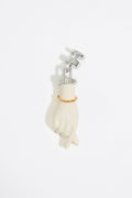 Silver Korean hand heart charm