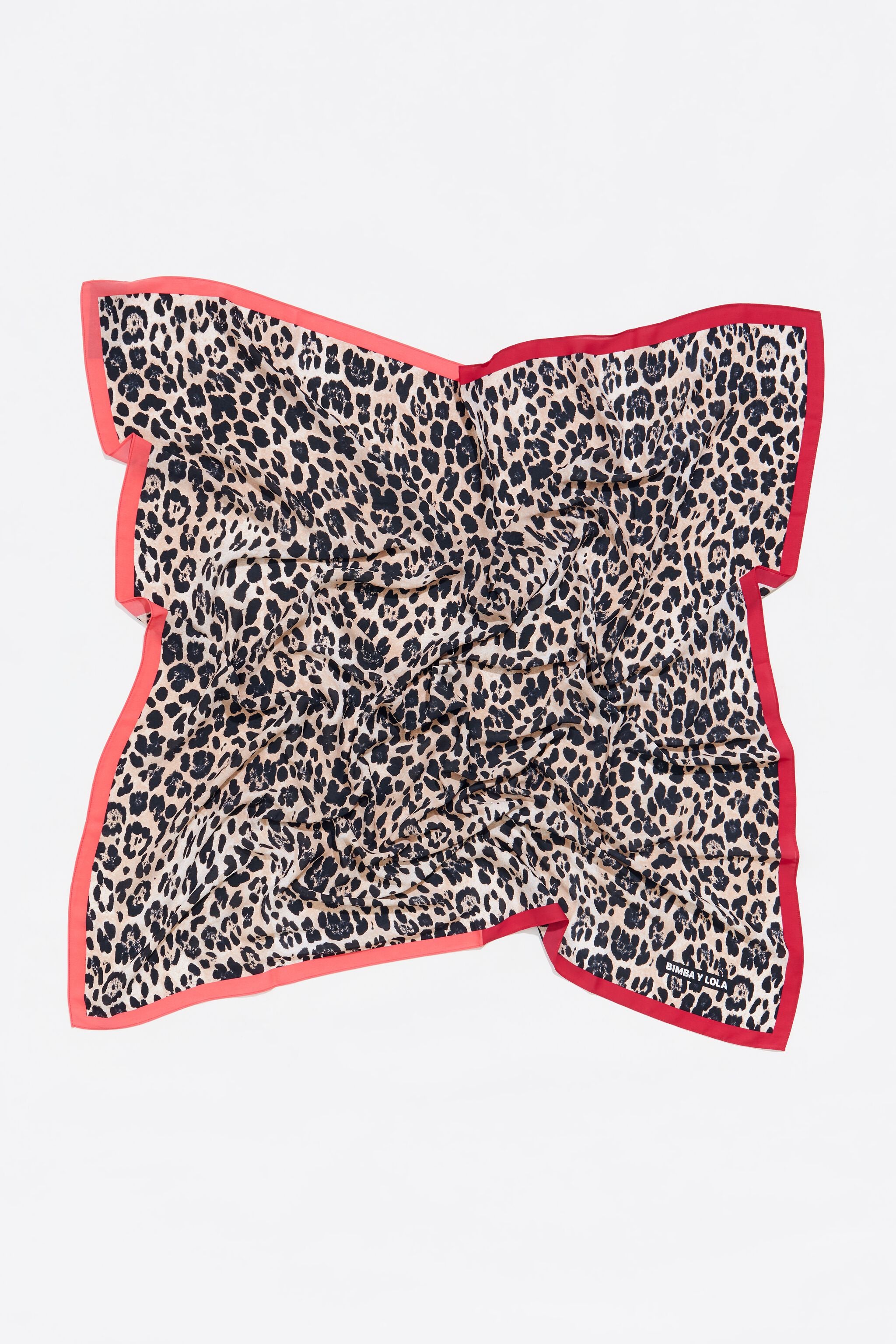 White leopard scarf