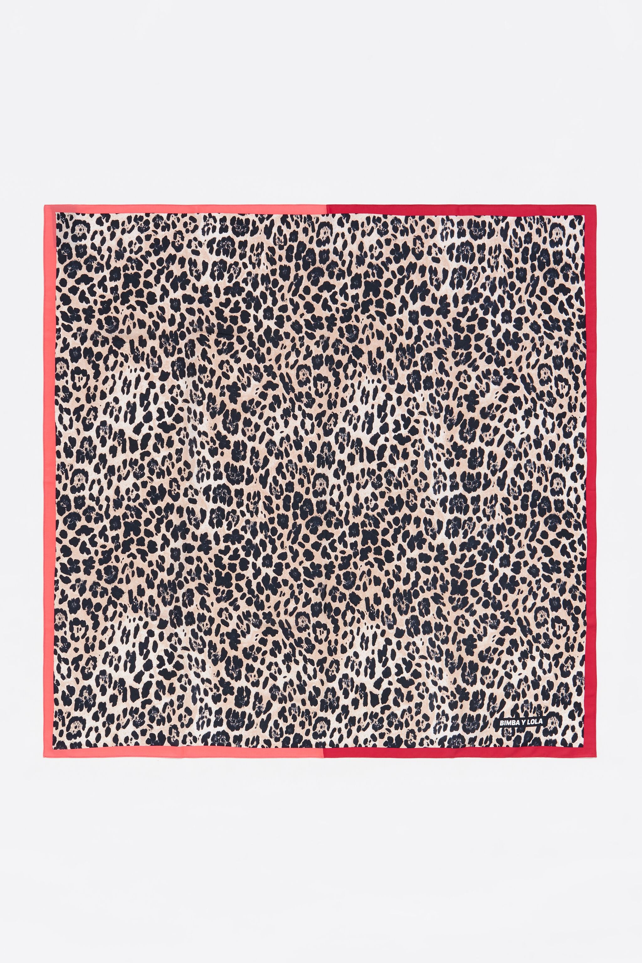 White leopard scarf