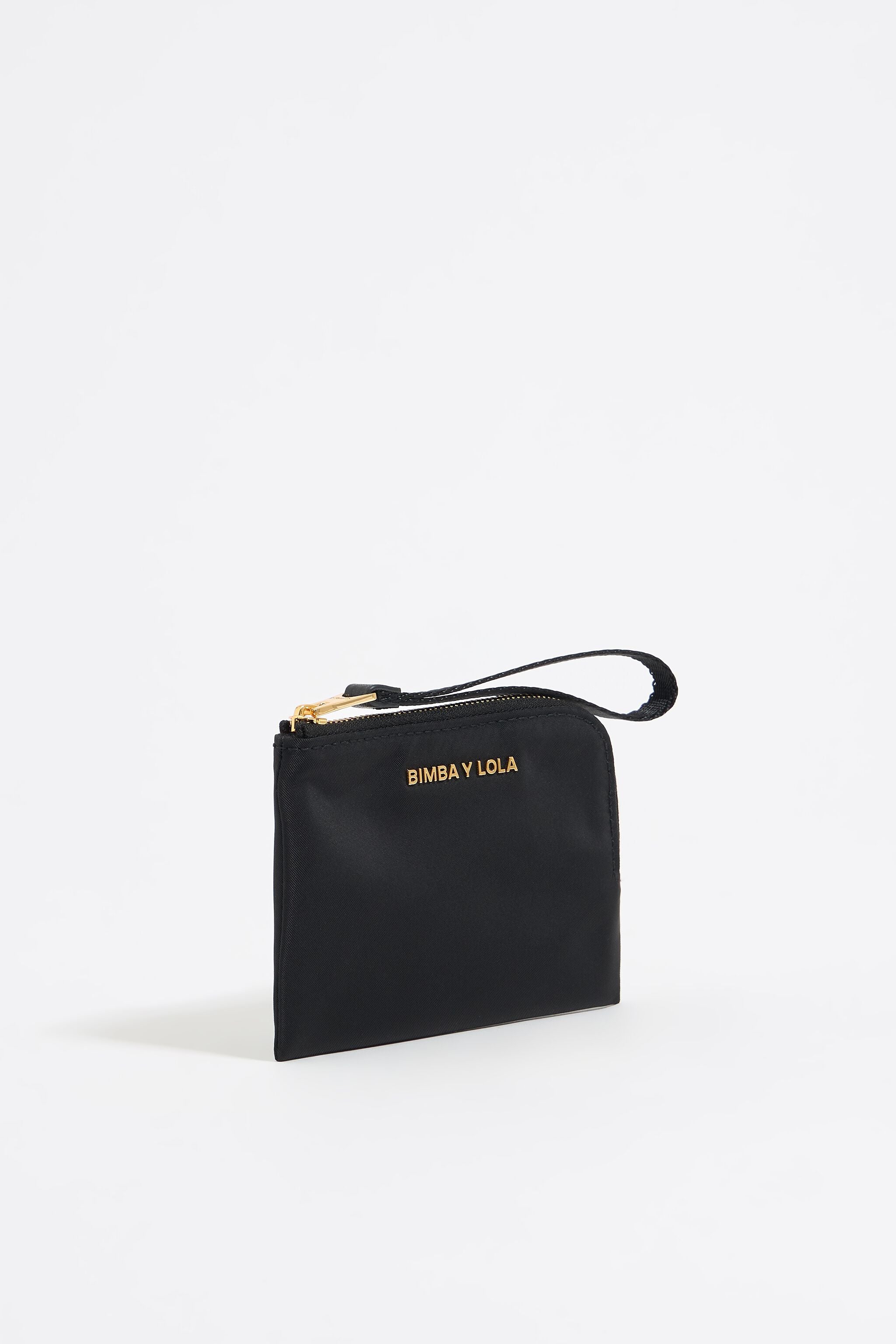 Black nylon coin purse