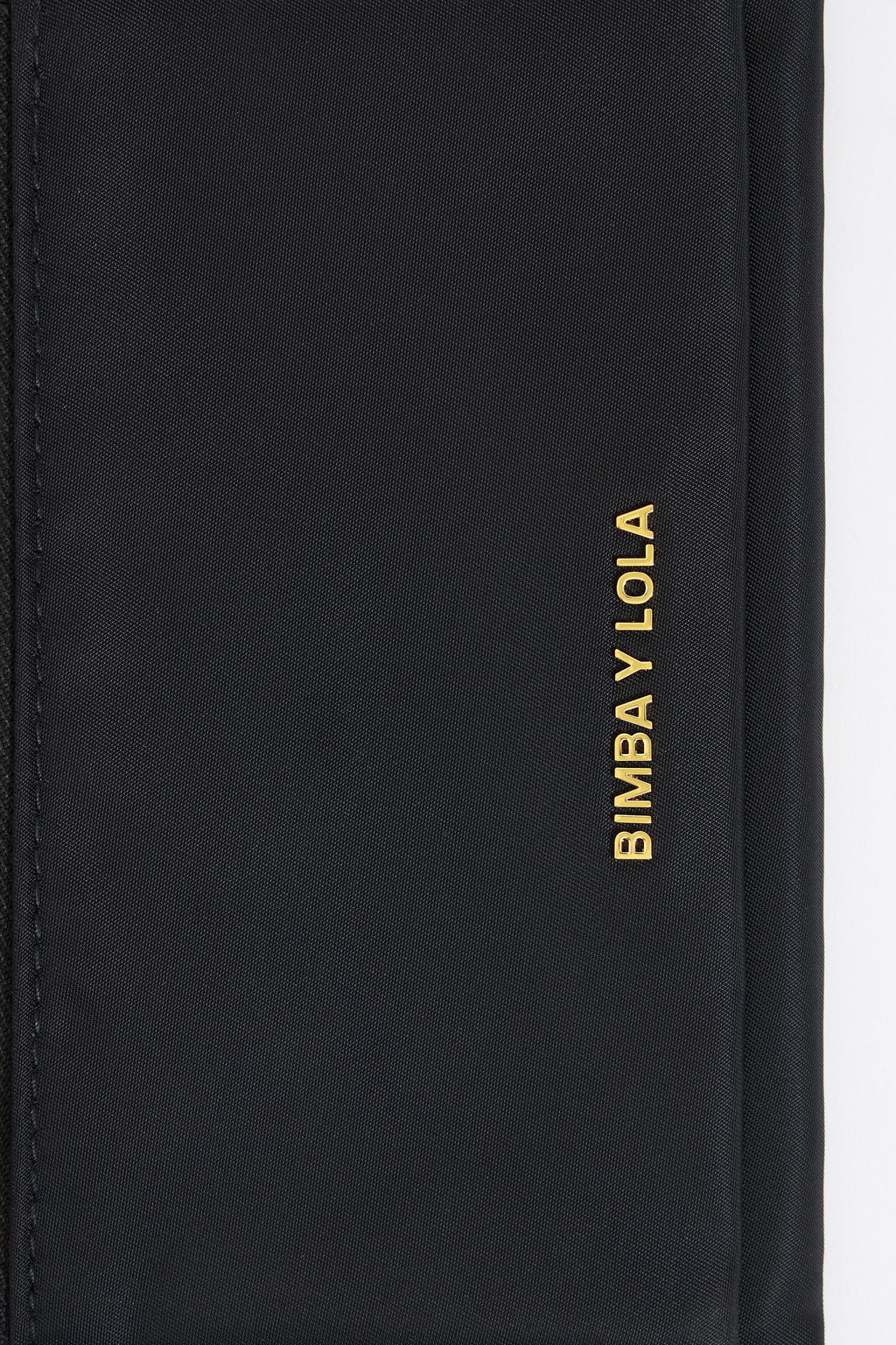 Black nylon double purse