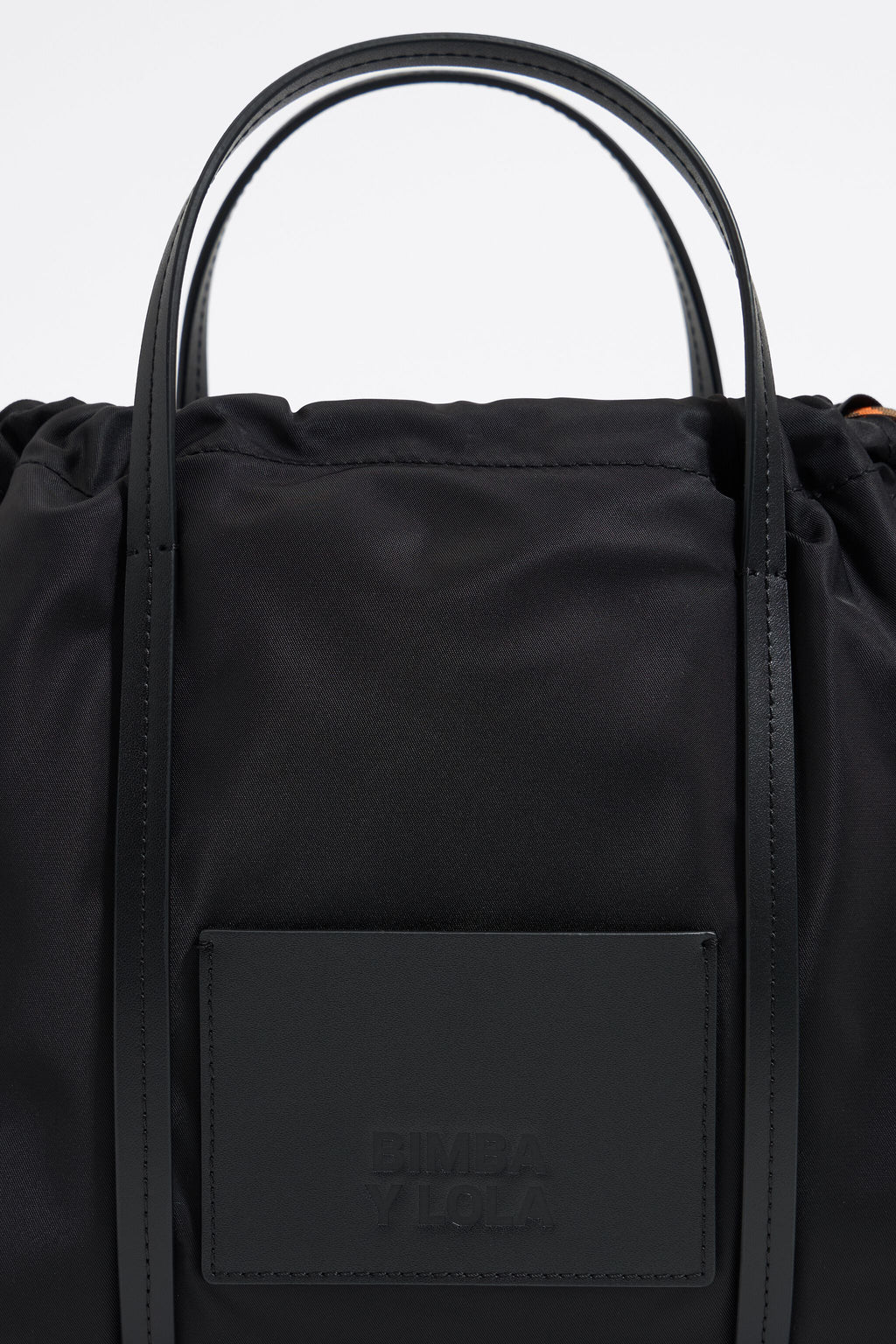 Small black nylon crossbody bag