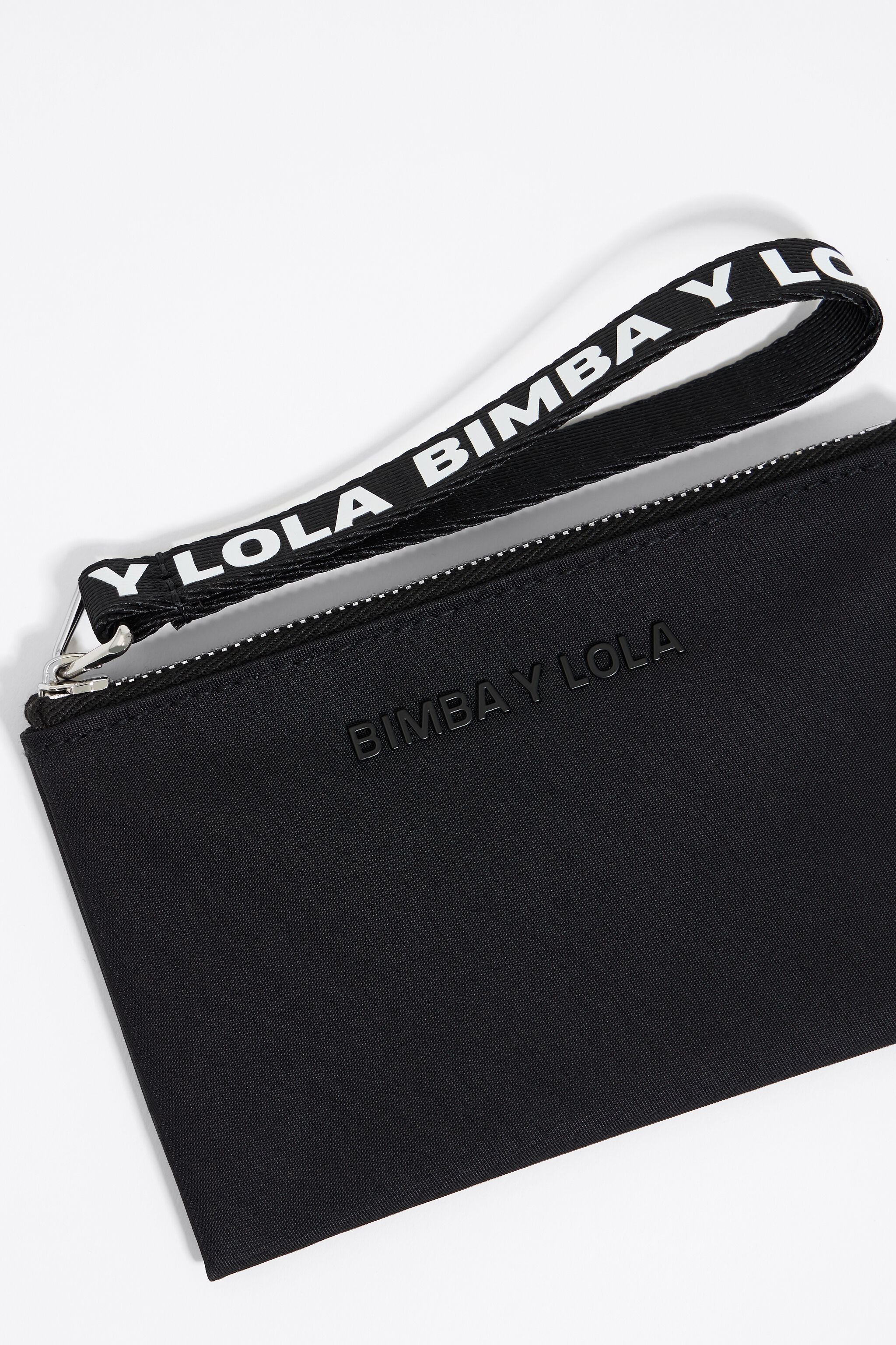 Black nylon coin purse