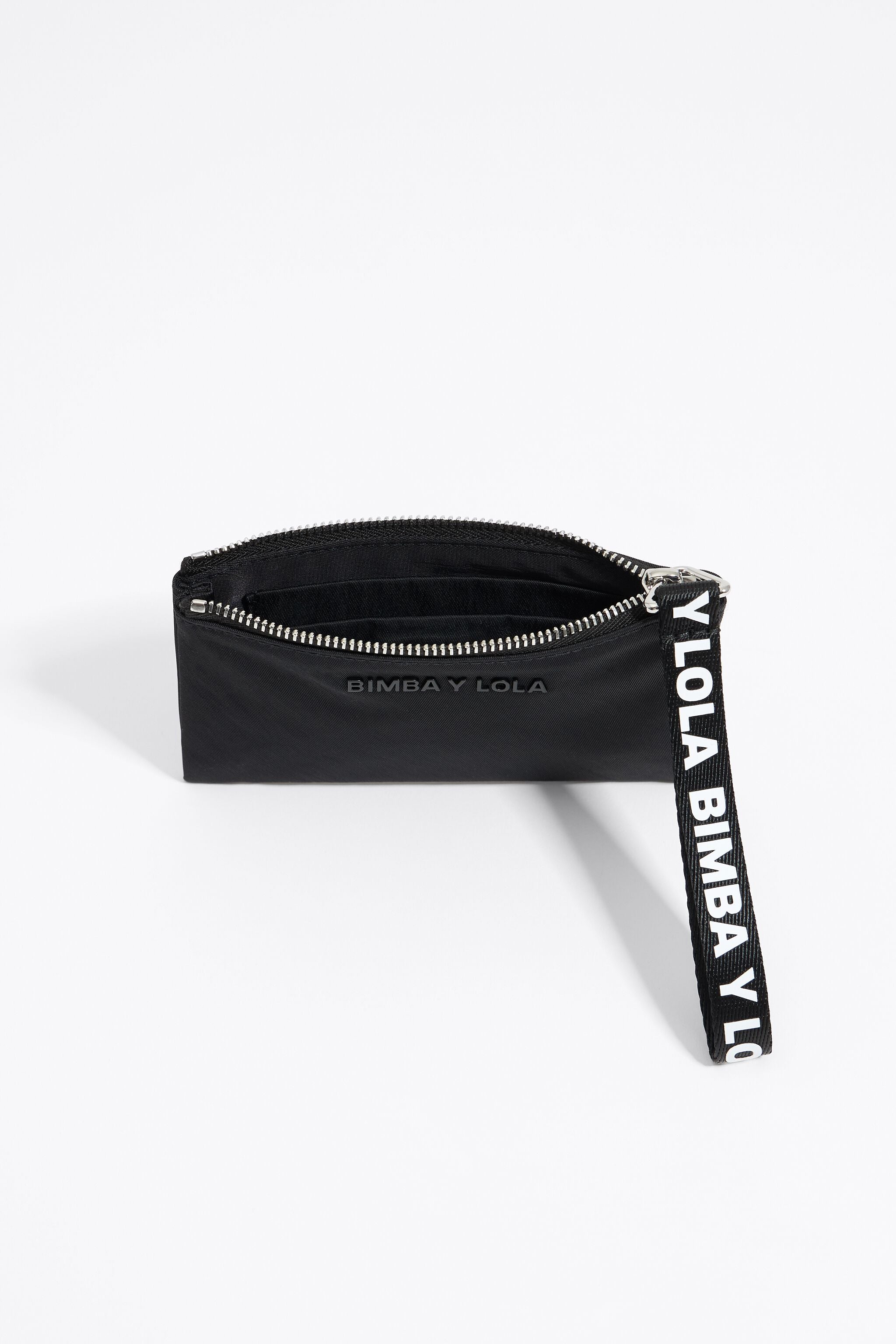 Black nylon coin purse