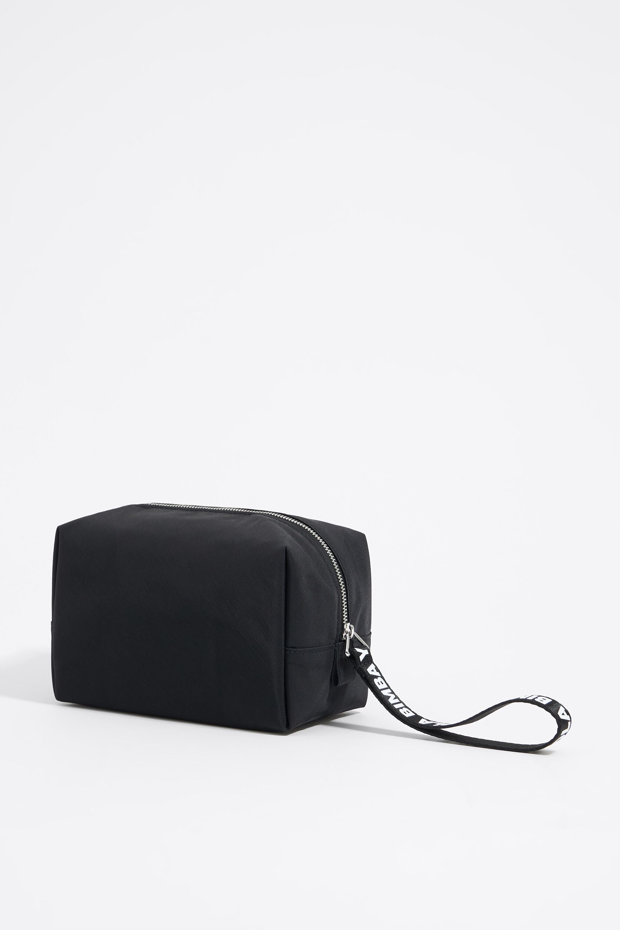 Medium black nylon make-up case