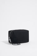 Medium black nylon make-up case