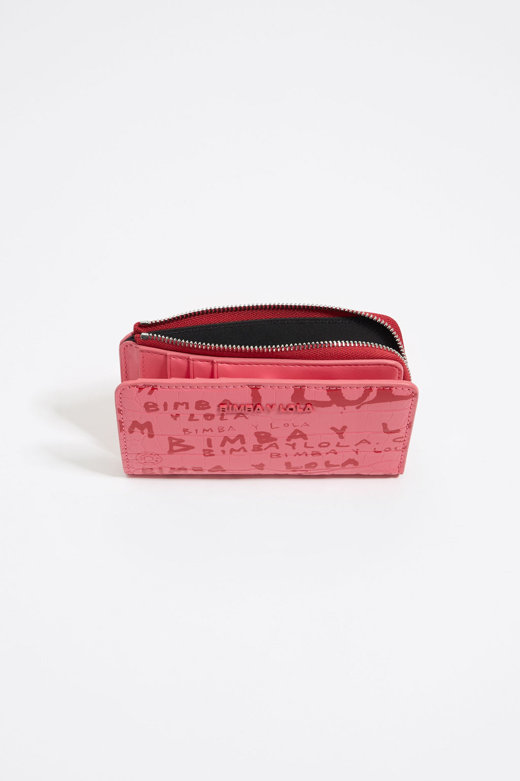 Strawberry mock croc purse