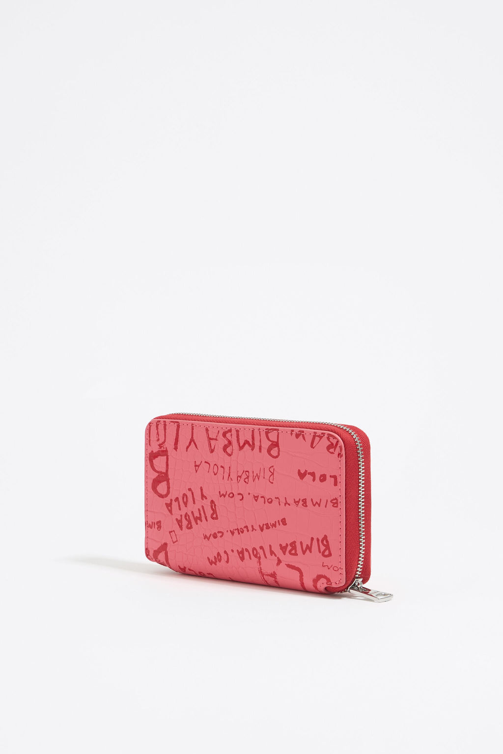 Strawberry mock croc wallet
