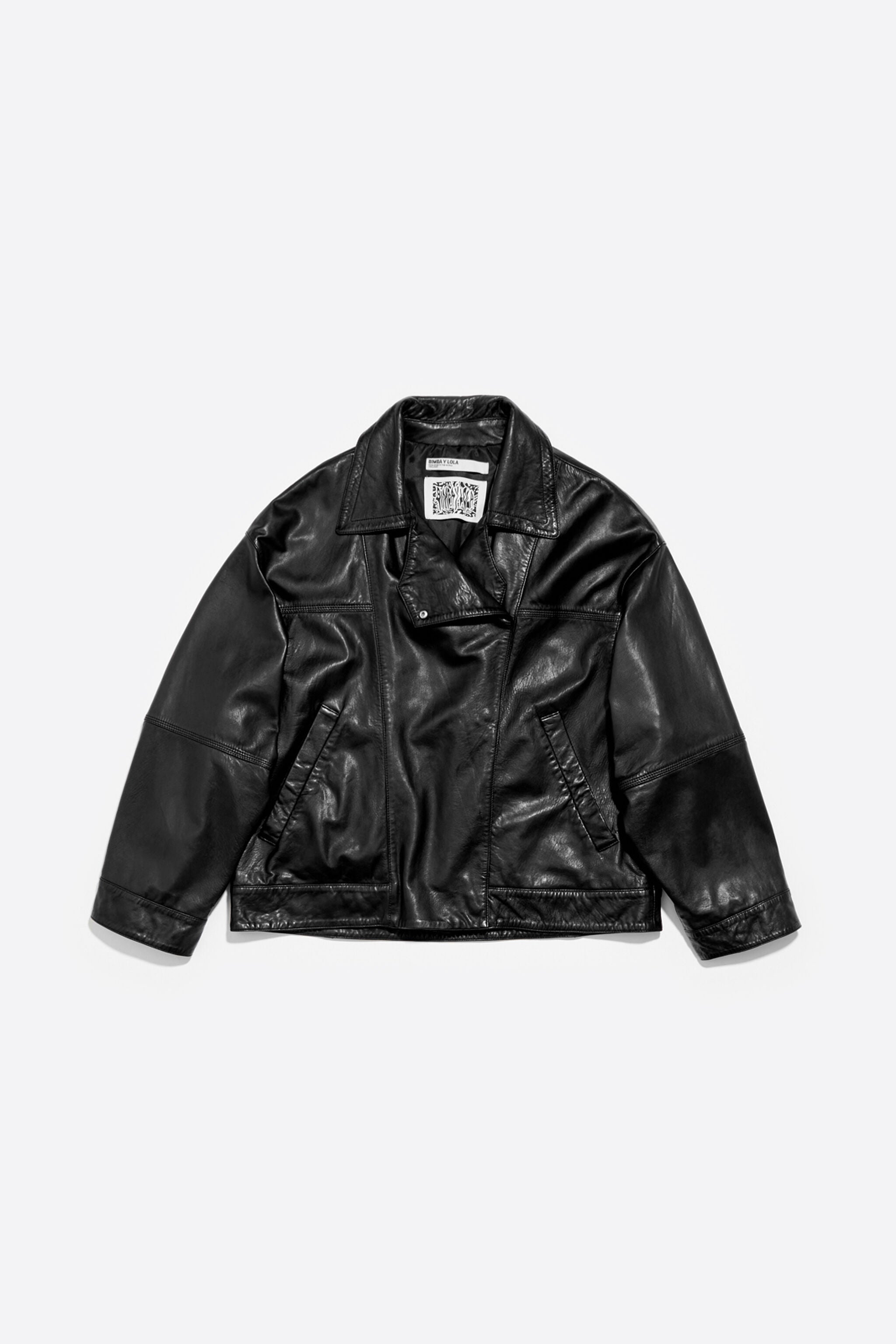 Black leather jacket