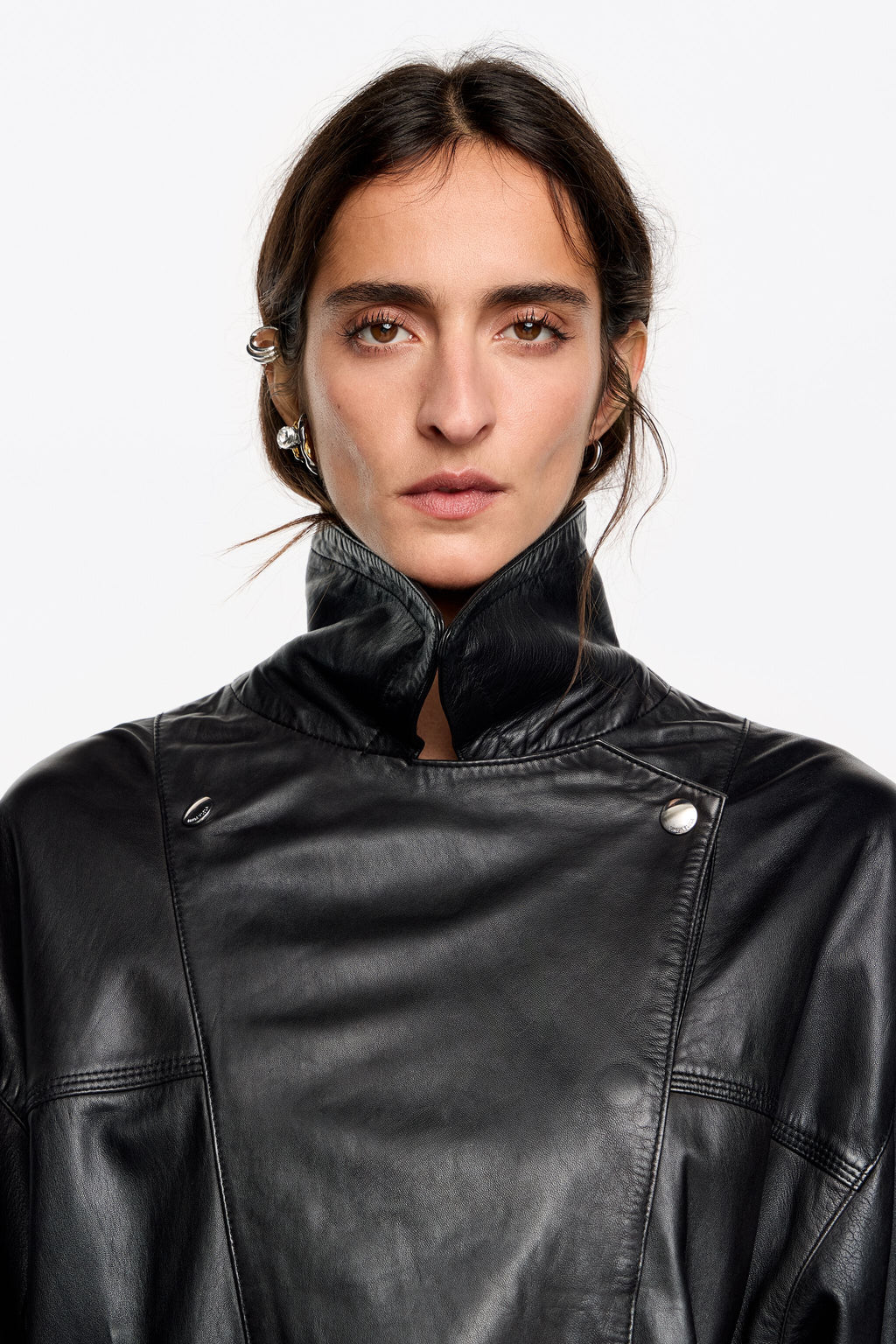 Black leather jacket