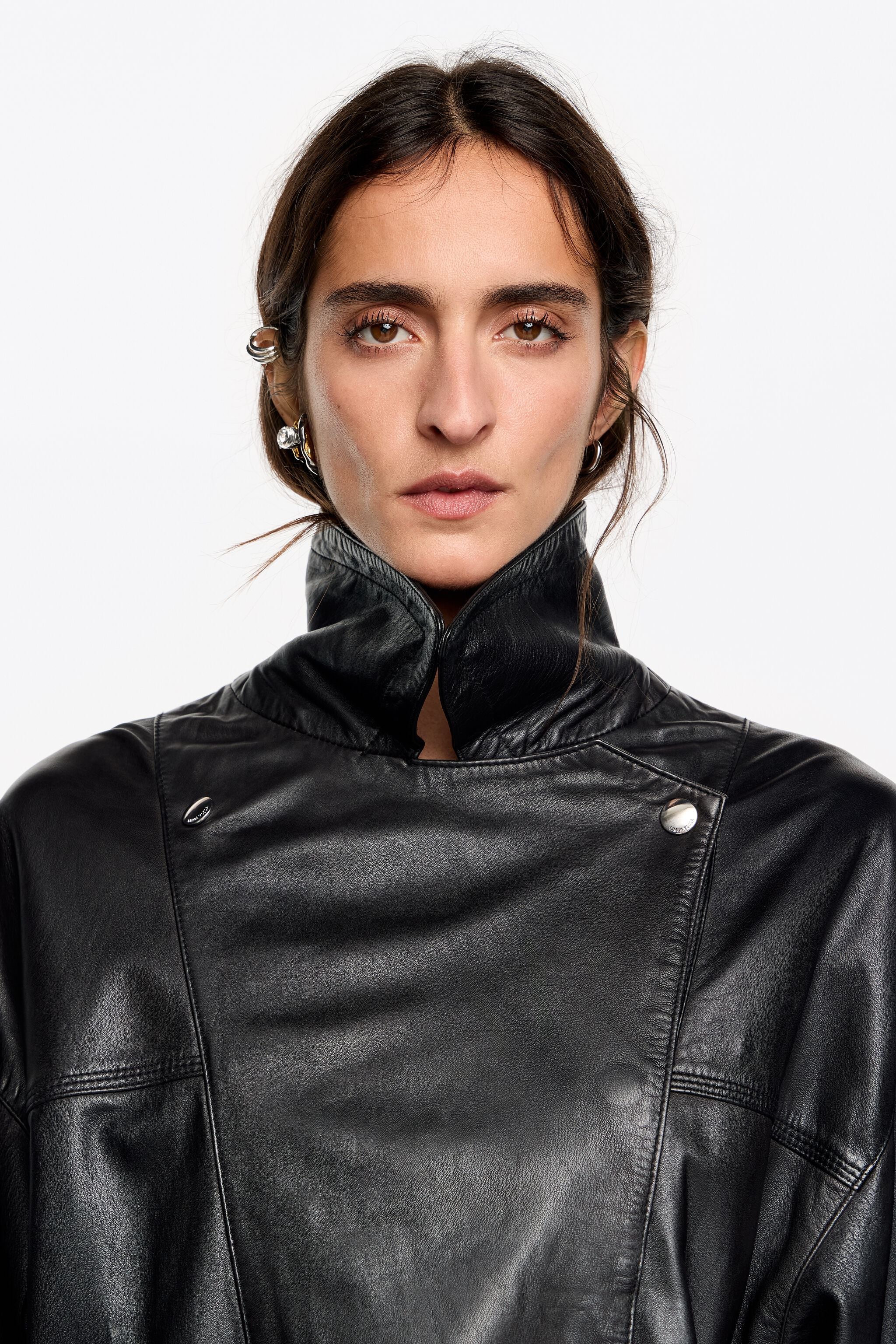 Black leather jacket