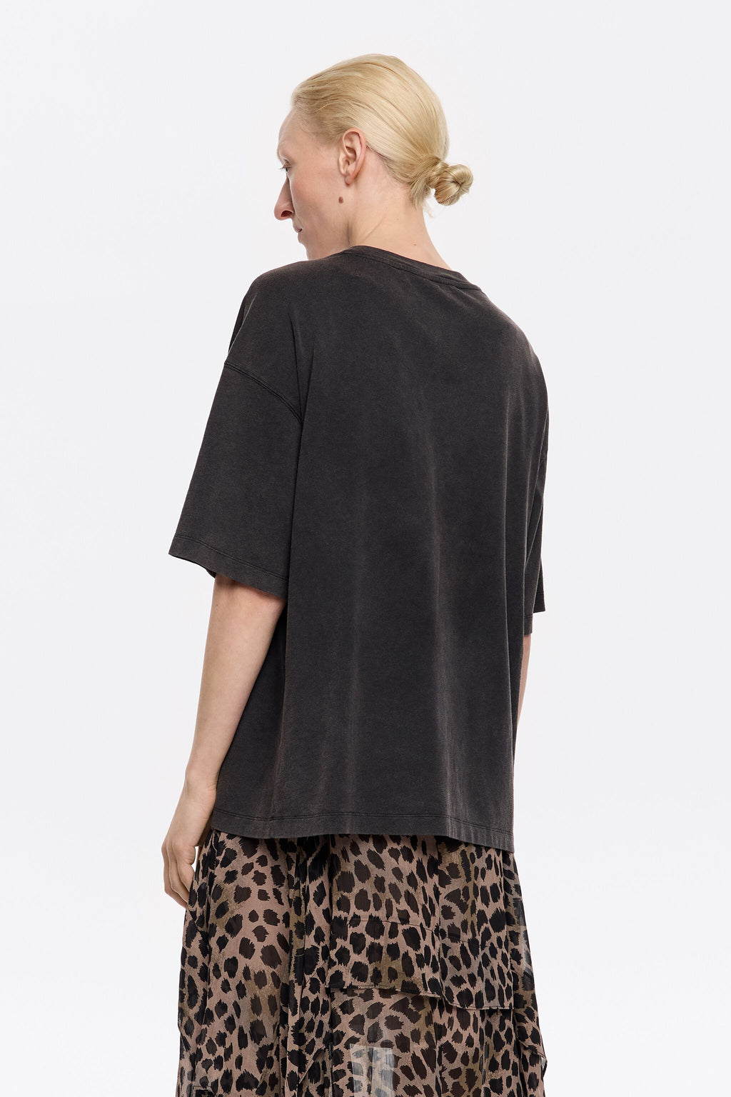 Oversize black logo T-shirt