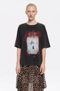 Oversize black logo T-shirt