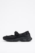 Black octopus Mary-Jane runner ballerina