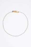 Pearls and logo heart necklace