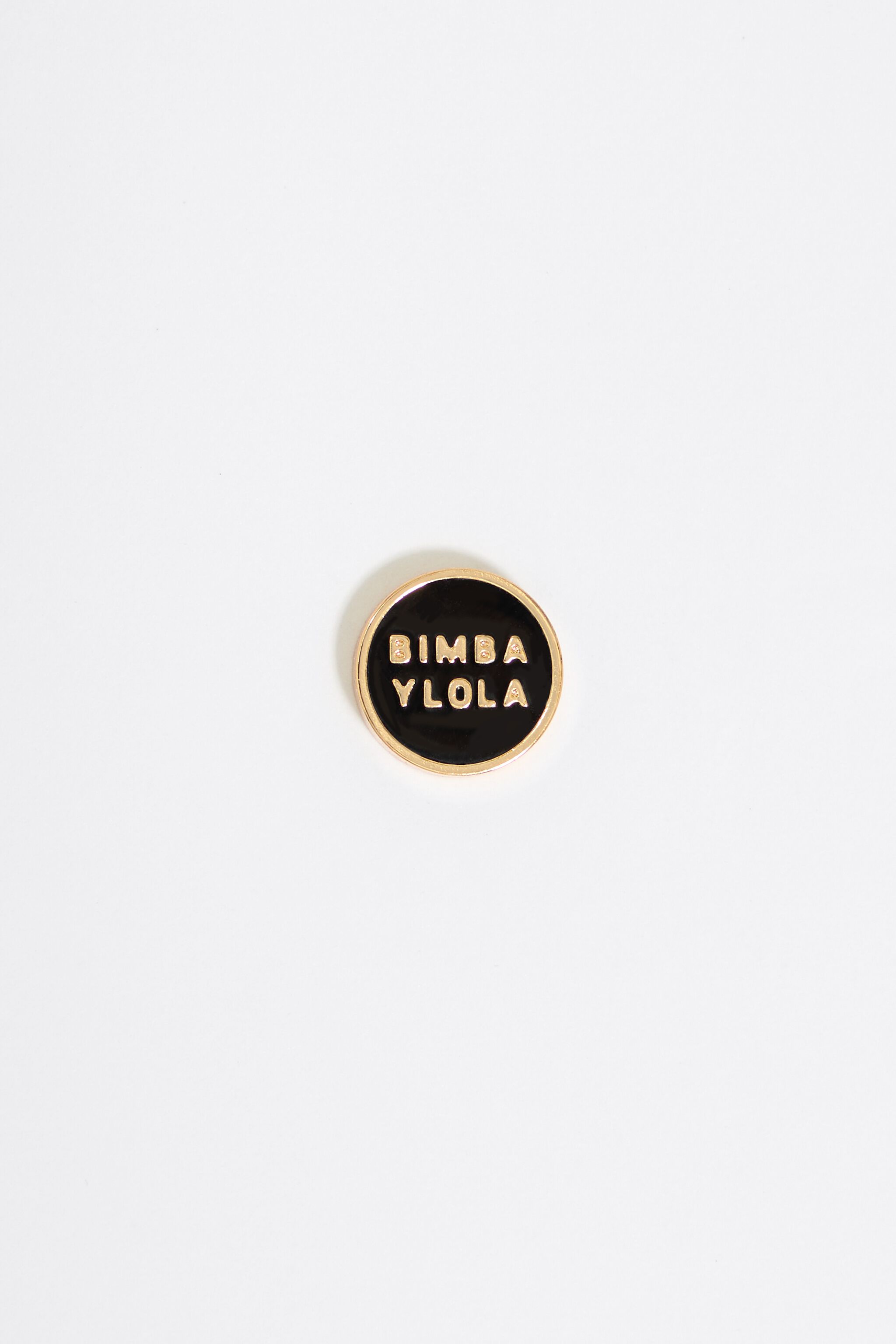 Black logo earrings