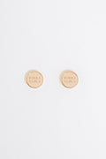 Ivory logo earrings