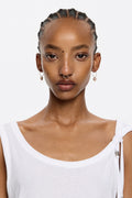 Ivory Heart logo hoop earrings