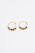 Black Dice logo hoop earrings