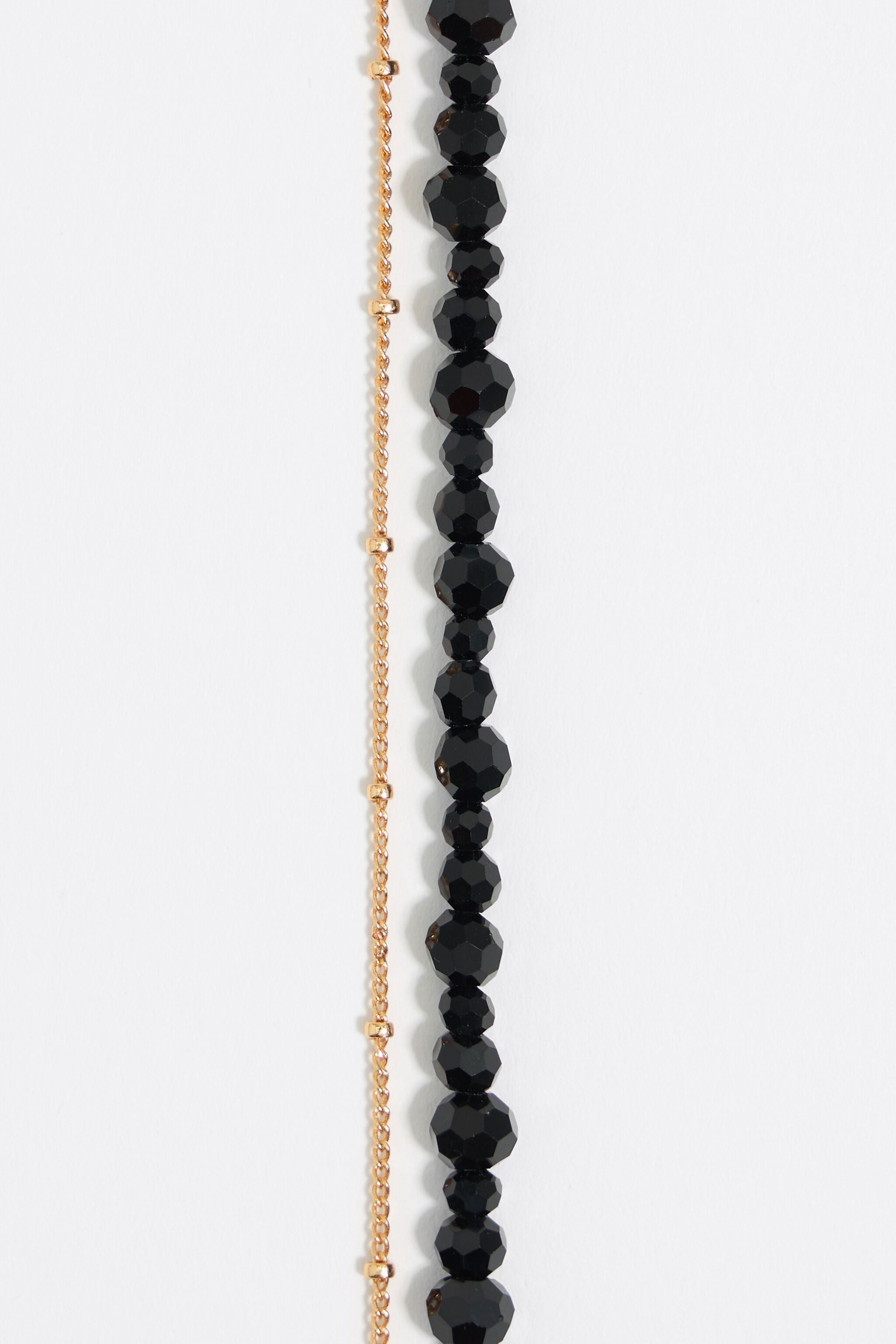 Black crystals logo bracelet