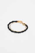 Black crystals logo bracelet