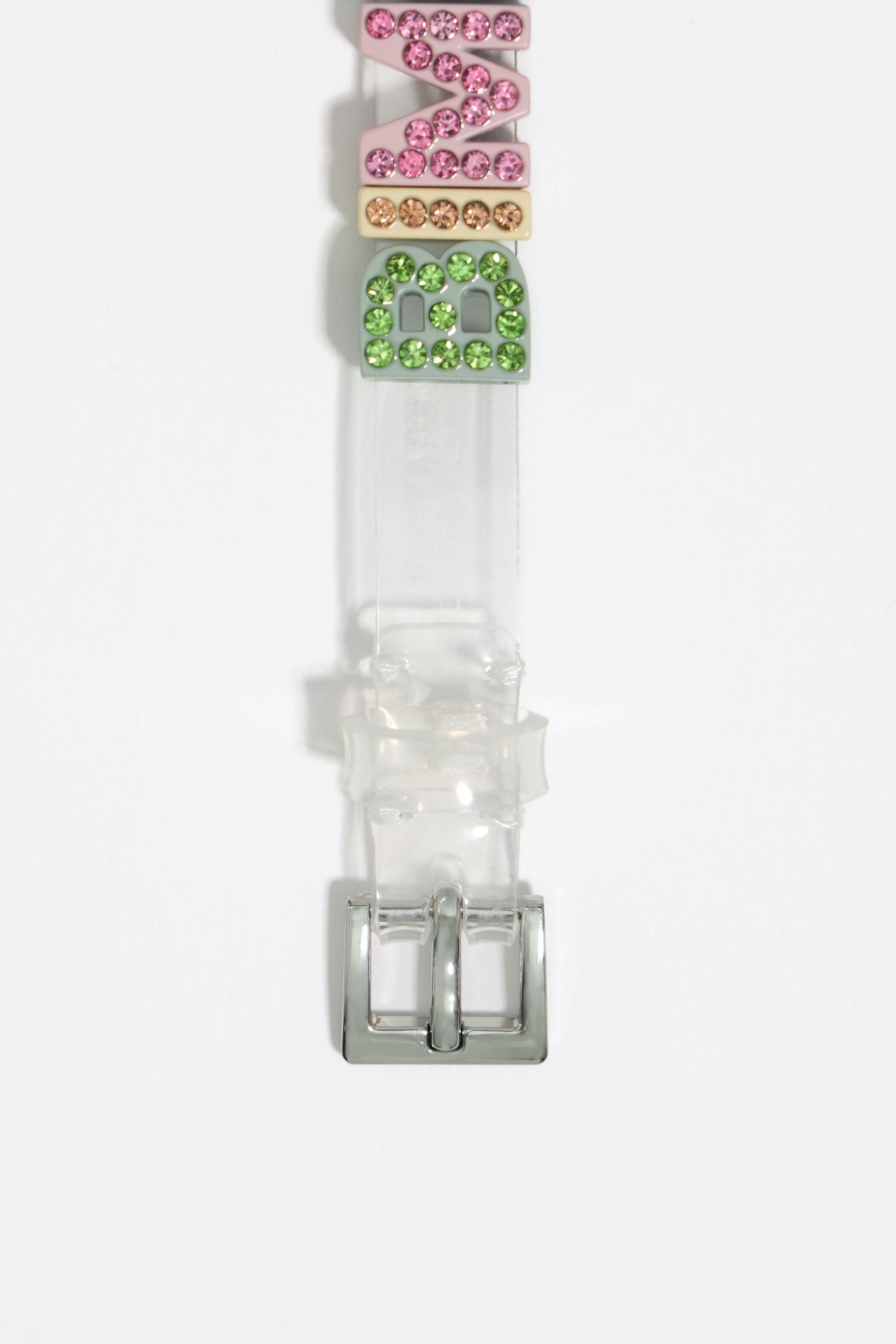 Crystal logo strap bracelet
