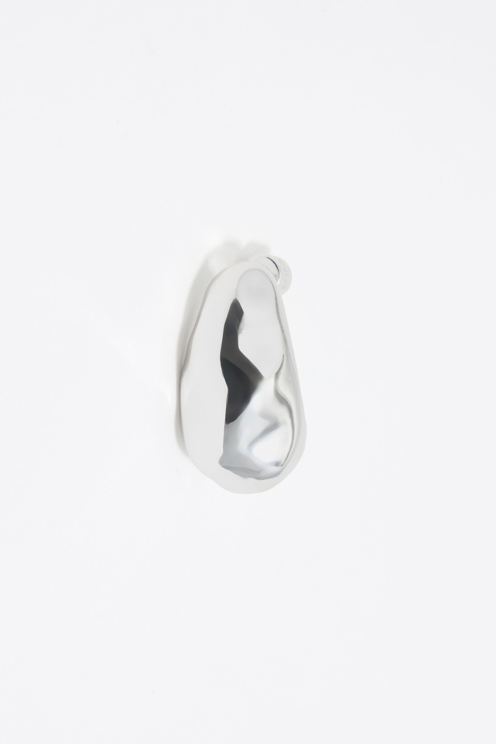 Textured silver earrings