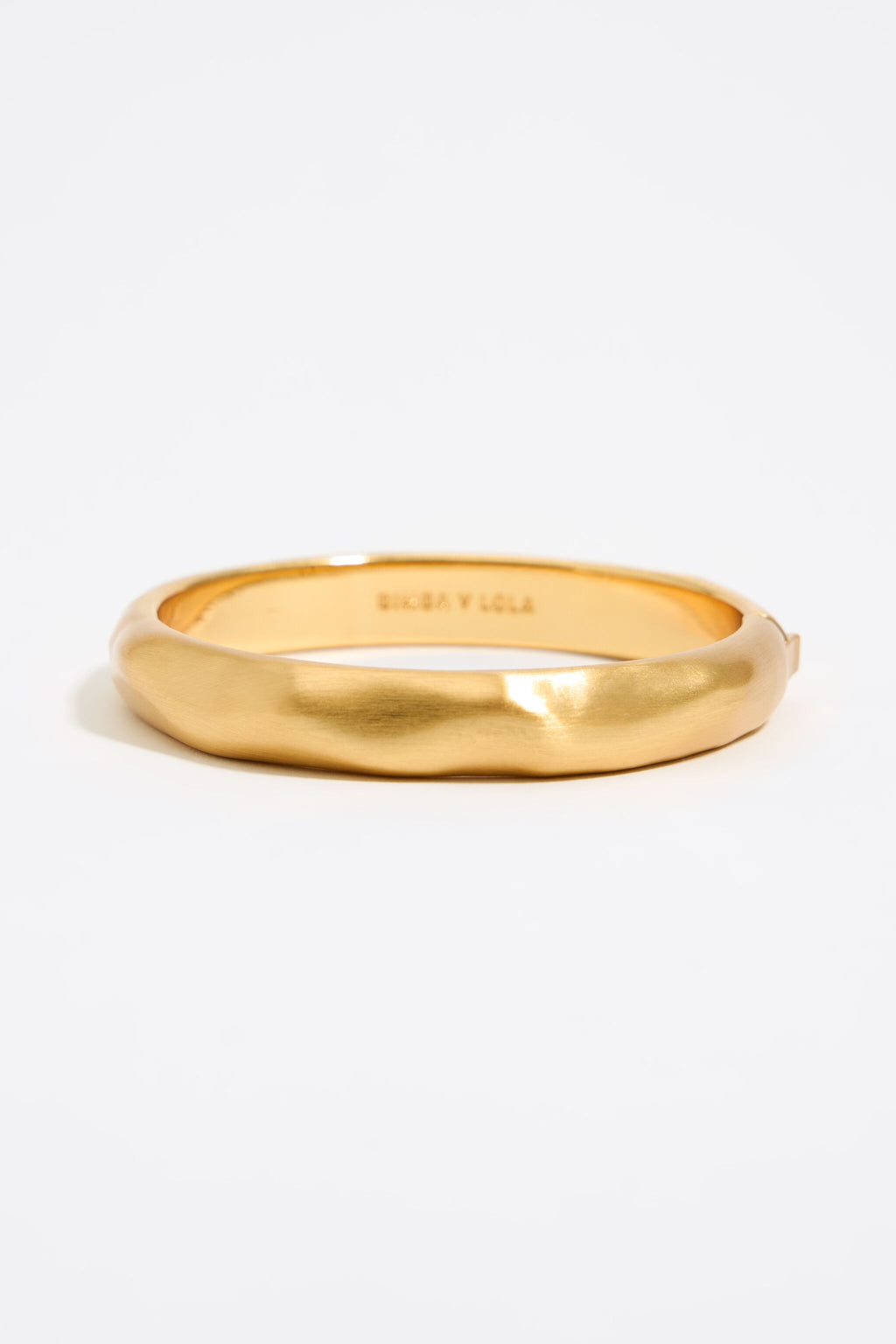 Textured matte gold bracelet