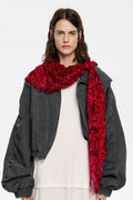 Strawberry mini floral brushstrokes shawl