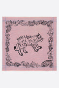 Pink Jungle print wool shawl