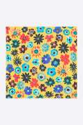 Yellow multicolor floral shawl