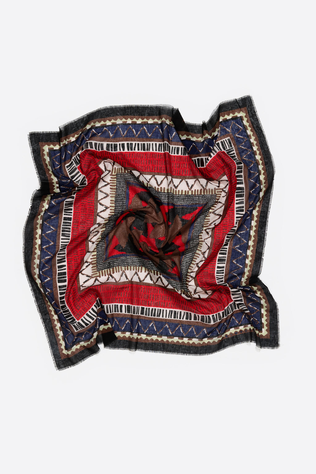 Ikat print shawl